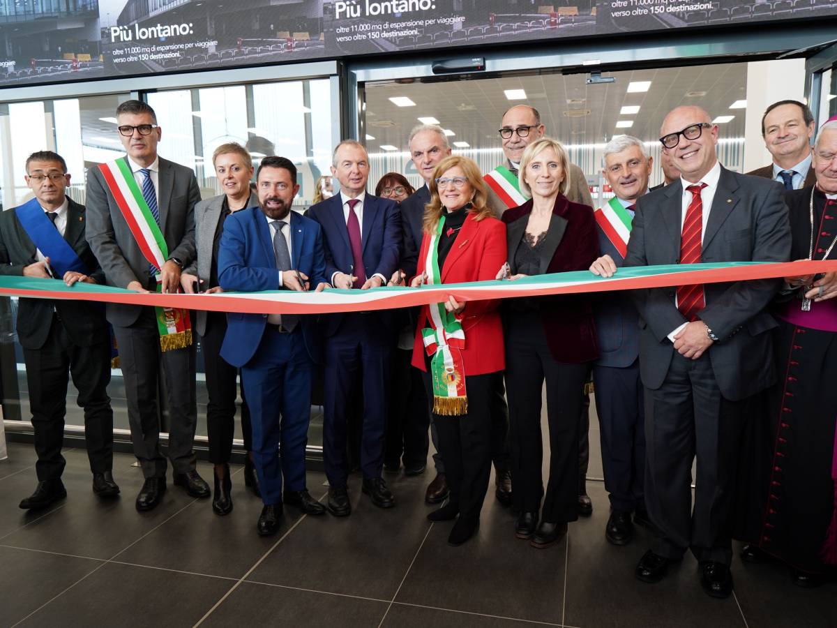 Inaugurazione terminal partenze aeroporto di Bergamo