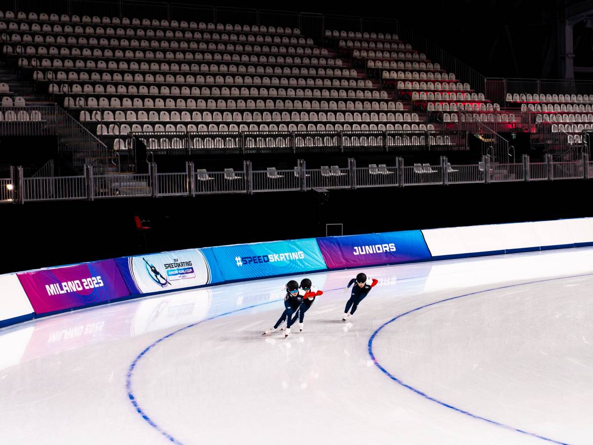 Fiera Milano-pronta la pista olimpica di skating