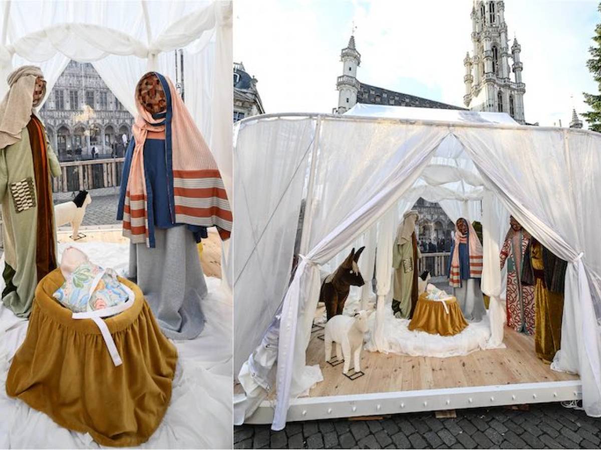 Ultimo affronto al presepe: ecco come hanno ridotto Gesù, Giuseppe e Maria Ultimo affronto al presepe: ecco come hanno ridotto Gesù, Giuseppe e Maria