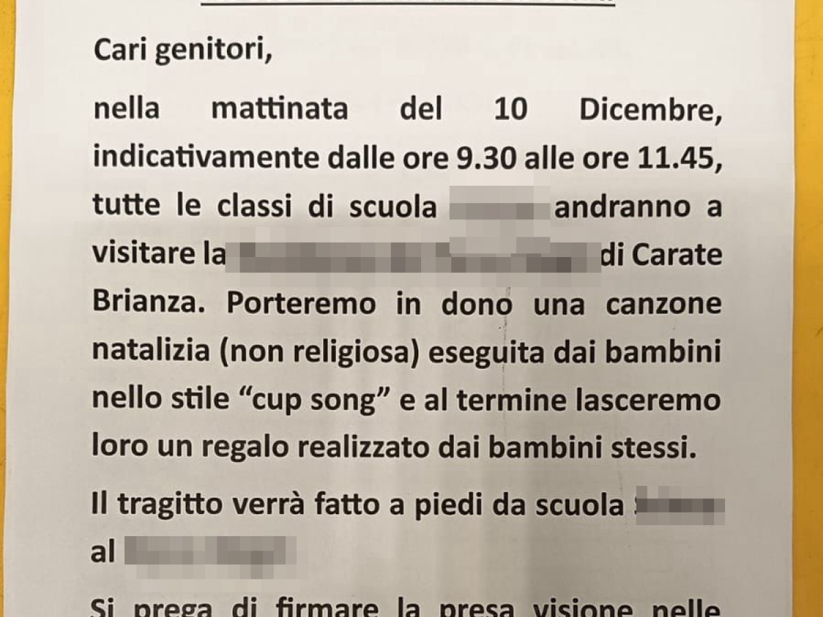 "Una canzone di Natale non religiosa". L