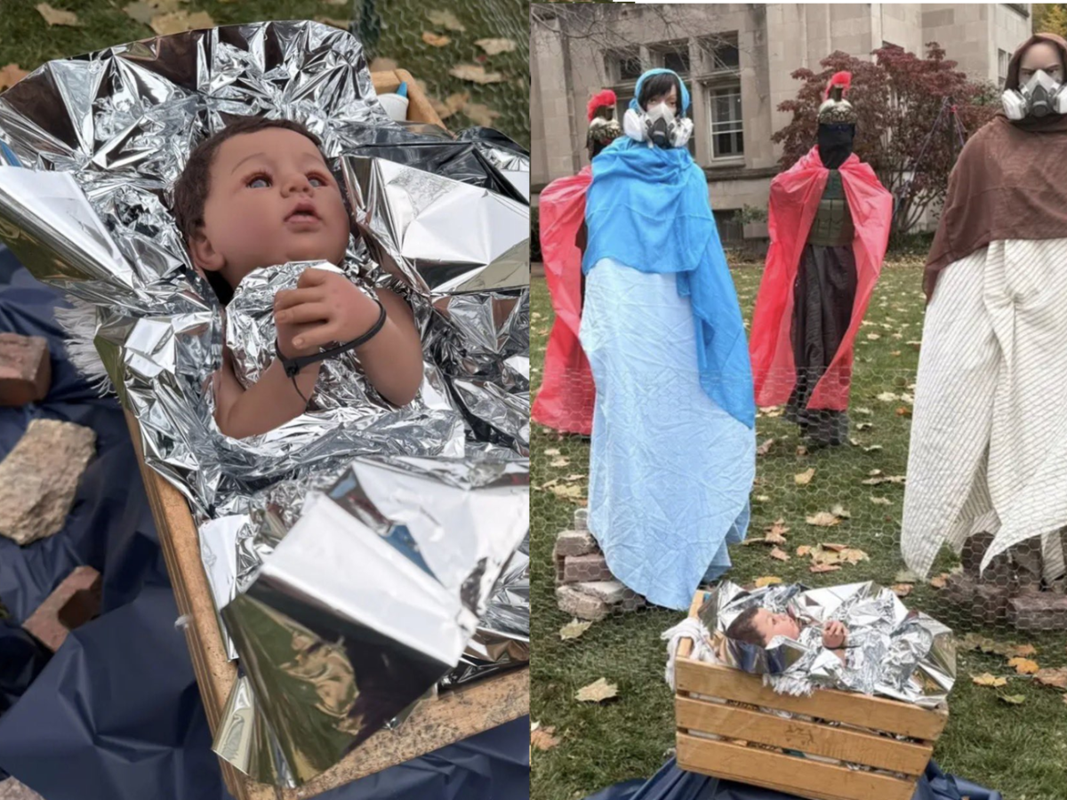 Presepe woke anti Trump: così Gesù bambino diventa un migrante detenuto Presepe woke anti Trump: così Gesù bambino diventa un migrante detenuto