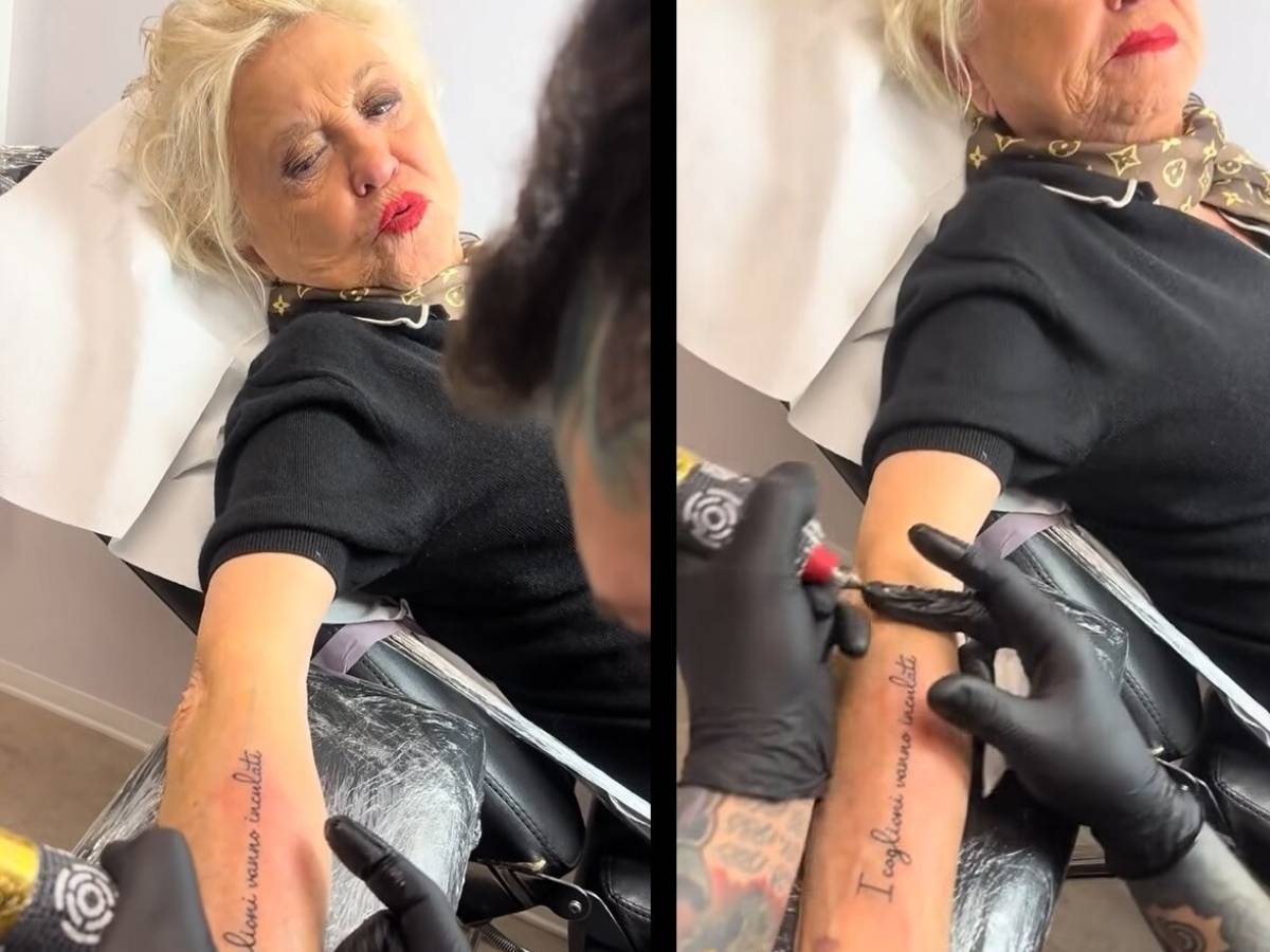 Il primo tatuaggio di Wanna Marchi: "I cog*ioni vanno incu*ati" Il primo tatuaggio di Wanna Marchi: "I cog*ioni vanno incu*ati"
