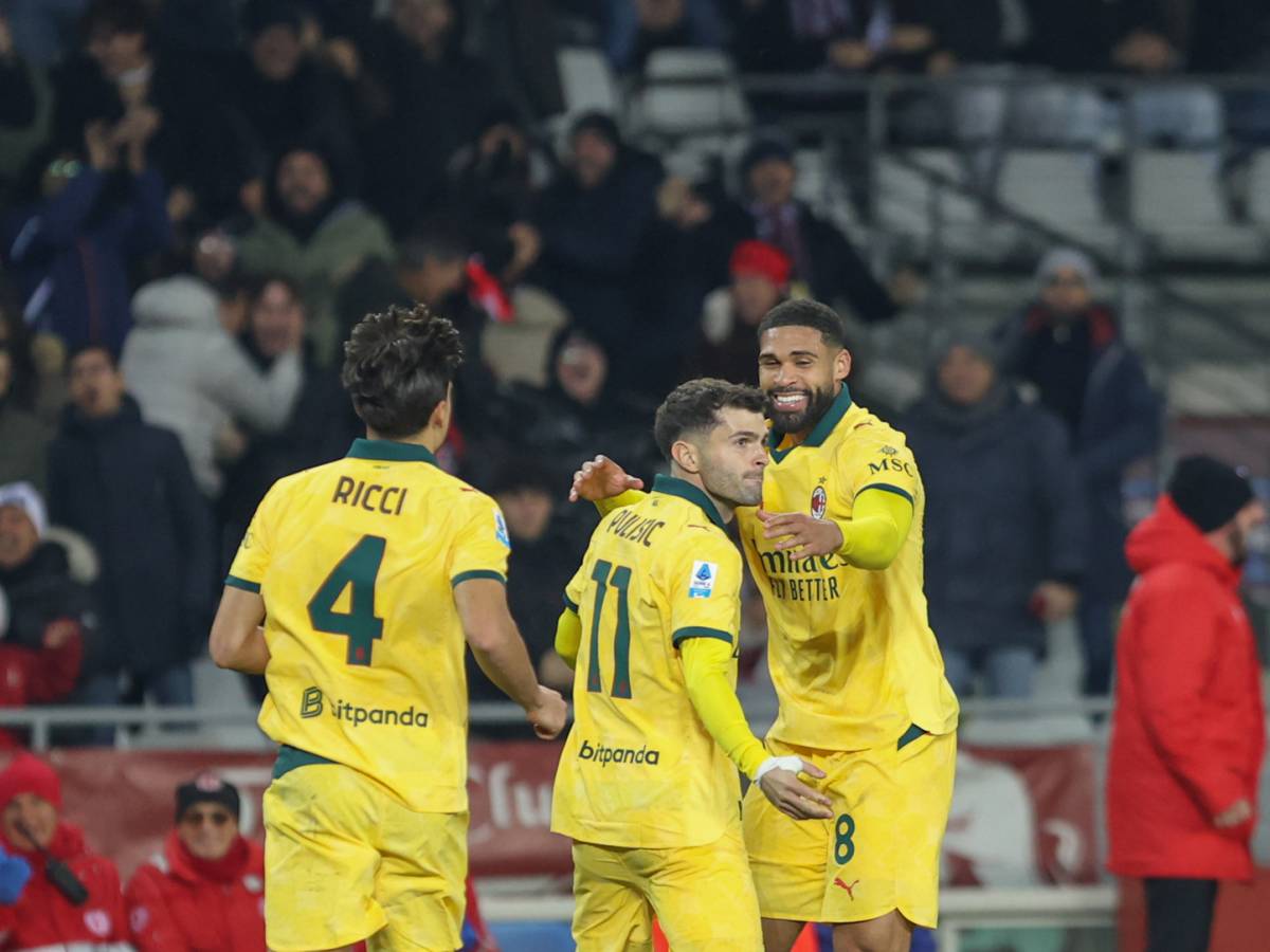 Il Milan ribalta il Torino con un super Pulisic: i rossoneri agganciano il Napoli in vetta