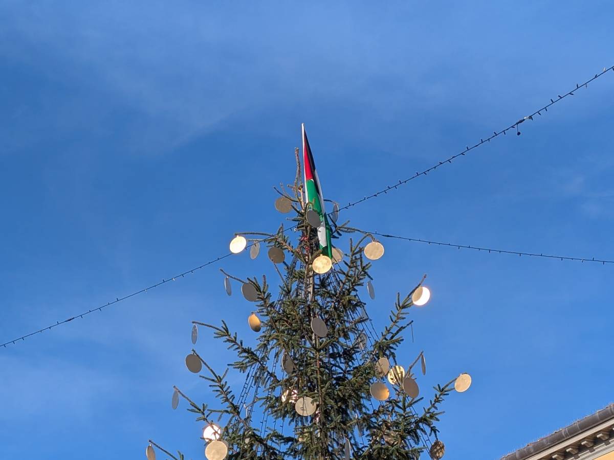 Bandiera della Palestina sull Bandiera della Palestina sull