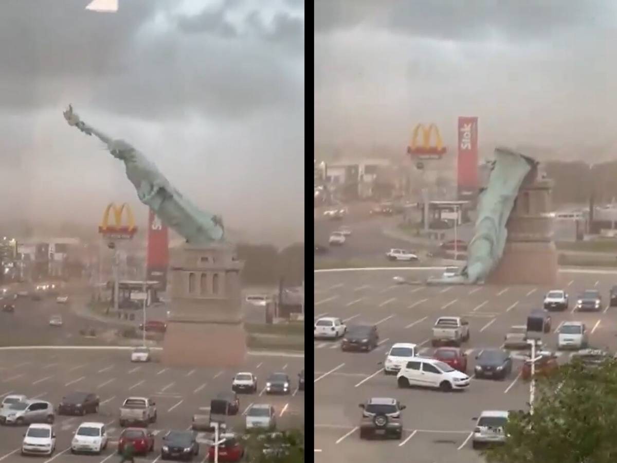 il tornado fa cadere la statua della libert224 choc in brasile da Ilgiornale.it il tornado fa cadere la statua della libert224 choc in brasile