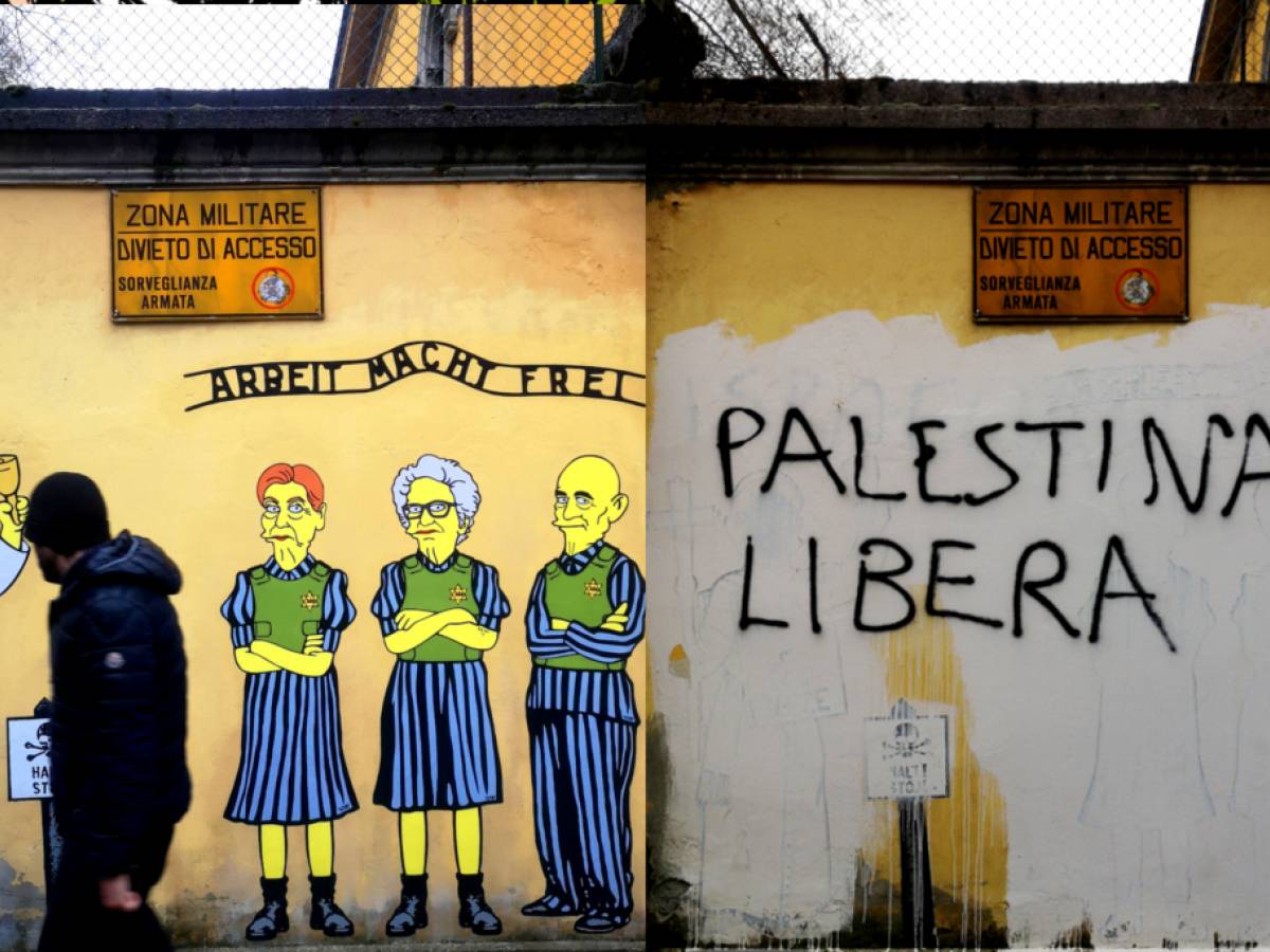 sfregio alla memoria dell olocausto pro pal imbrattano il murale per segre bruck e modiano da Ilgiornale.it sfregio alla memoria dell olocausto pro pal imbrattano il murale per segre bruck e modiano