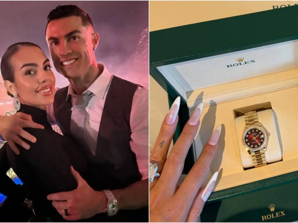 Georgina Rodriguez, il regalo extra lusso di Ronaldo: orologio in oro e diamanti da 50 mila euro