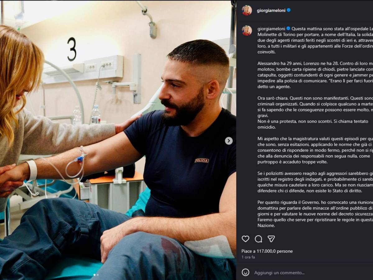 il post della premier con i poliziotti feriti ecco la straordinaria risposta dei follower da Ilgiornale.it il post della premier con i poliziotti feriti ecco la straordinaria risposta dei follower