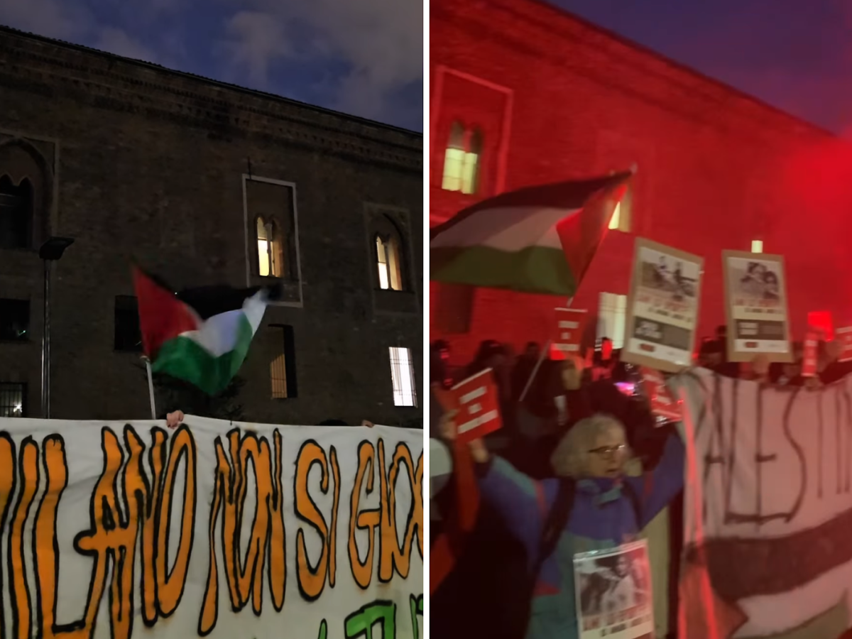 200 complice del genocidio i pro pal provano a bloccare il passaggio della fiaccola a milano da Ilgiornale.it 200 complice del genocidio i pro pal provano a bloccare il passaggio della fiaccola a milano