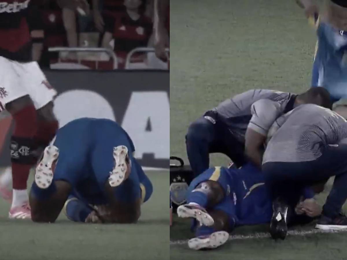 Calciatore collassa a terra in preda alle convulsioni
