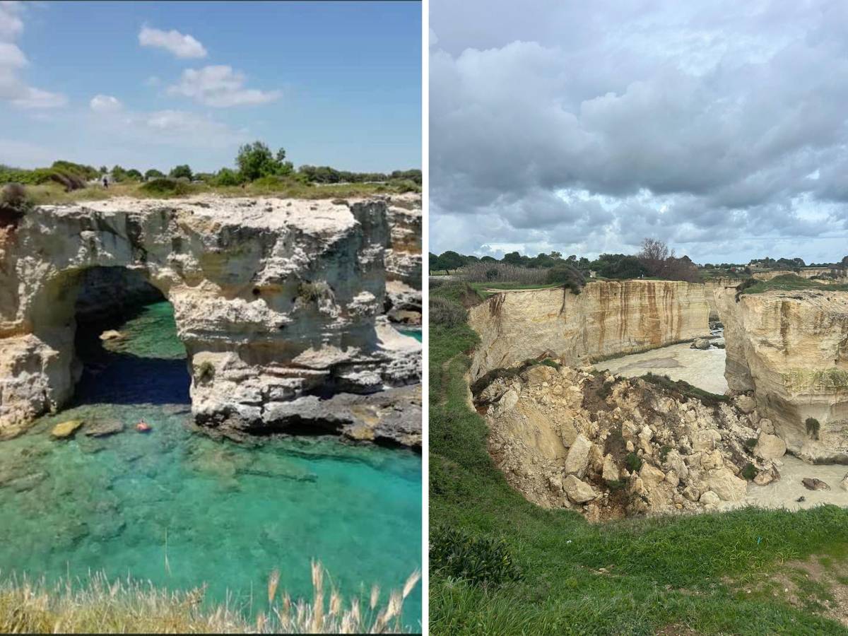 maltempo crolla l arco degli innamorati uno dei simboli del salento da Ilgiornale.it maltempo crolla l arco degli innamorati uno dei simboli del salento