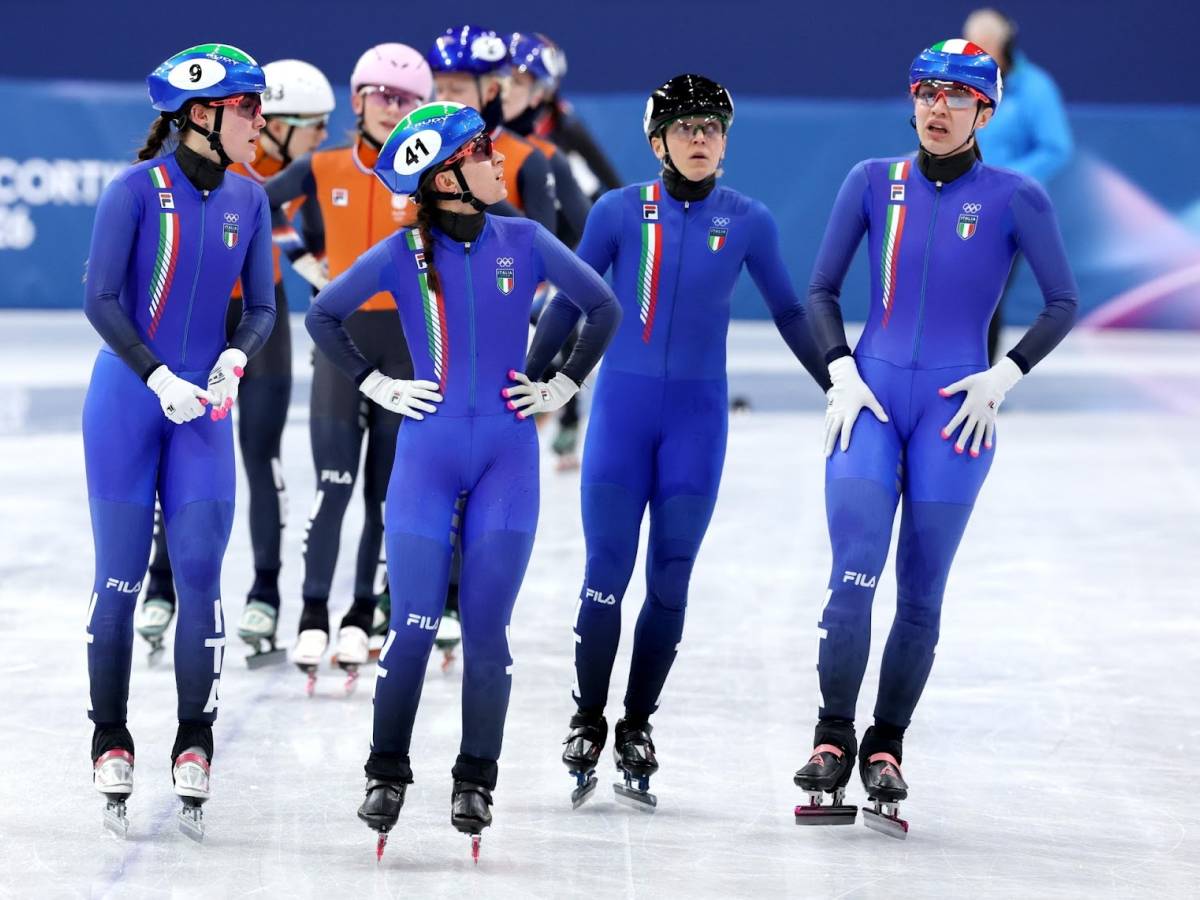 Short track, staffetta femminile: è argento per l’Italia