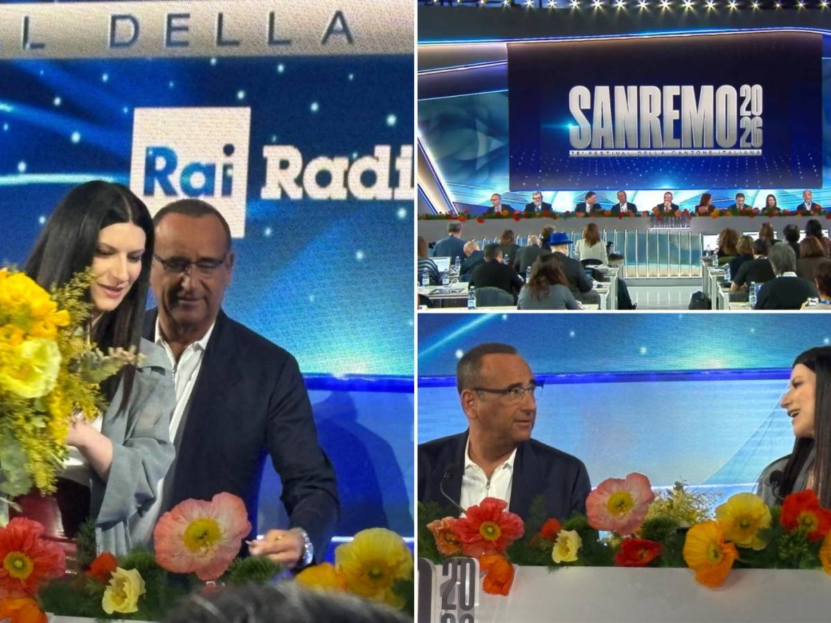 Sanremo, Conti si commuove parlando di Baudo, c