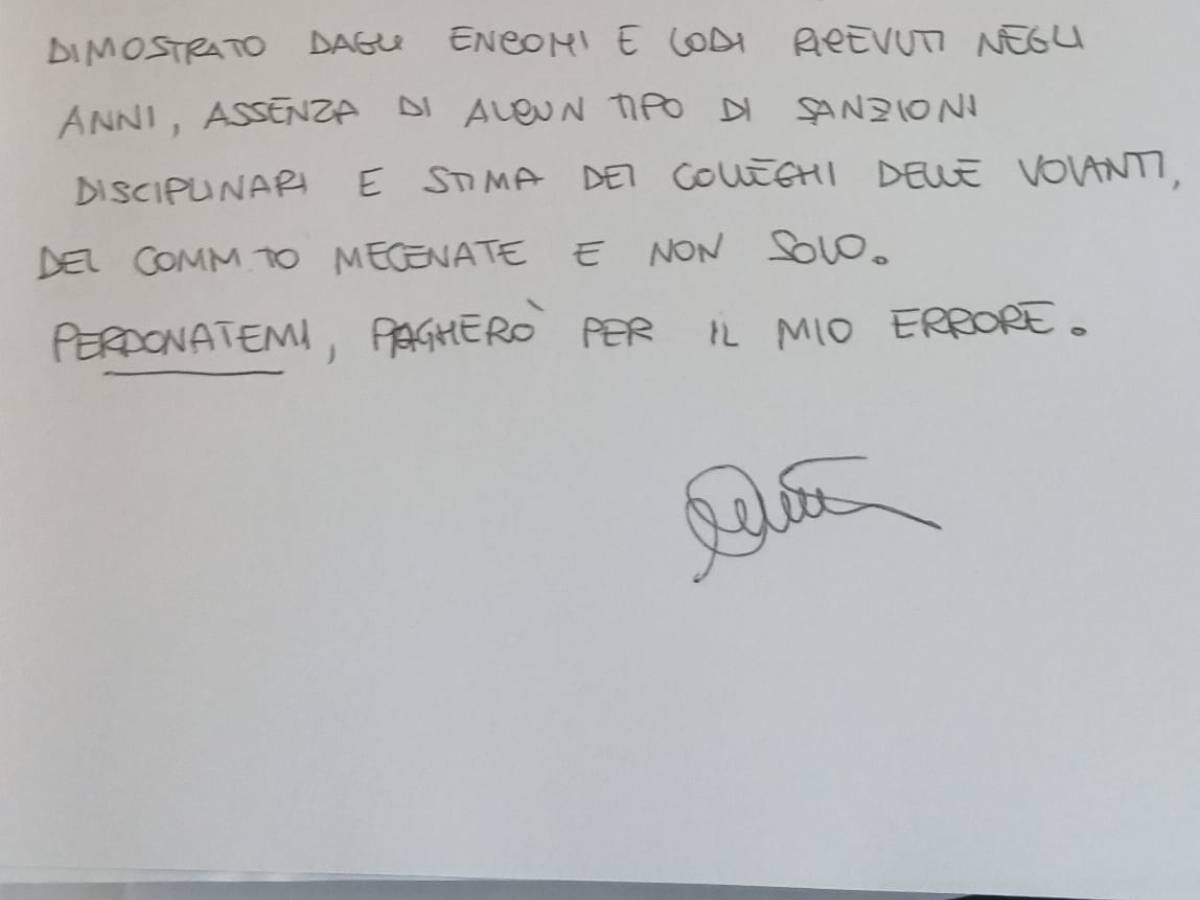 la lettera di cinturrino perdonatemi pagher242 per il mio errore da Ilgiornale.it la lettera di cinturrino perdonatemi pagher242 per il mio errore