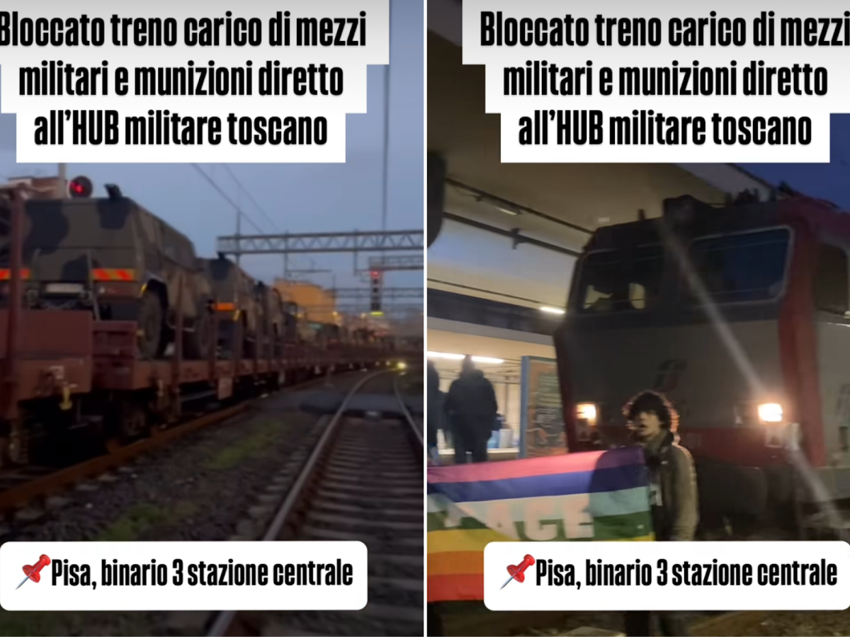 antagonisti sui binari fermato un convoglio con mezzi militari da Ilgiornale.it antagonisti sui binari fermato un convoglio con mezzi militari