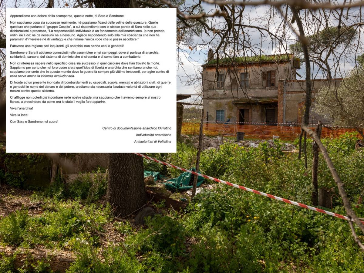 serve la violenza rivoluzionaria gli anarchici alzano il tiro dopo la morte di mercogliano e ardizzone da Ilgiornale.it serve la violenza rivoluzionaria gli anarchici alzano il tiro dopo la morte di mercogliano e ardizzone