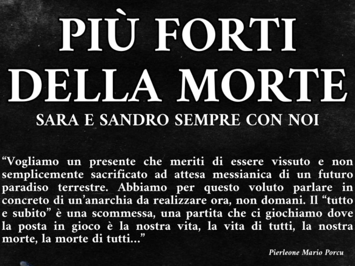 sono morti combattendo l elogio degli anarchici per la morte di ardizzone e mercogliano da Ilgiornale.it sono morti combattendo l elogio degli anarchici per la morte di ardizzone e mercogliano