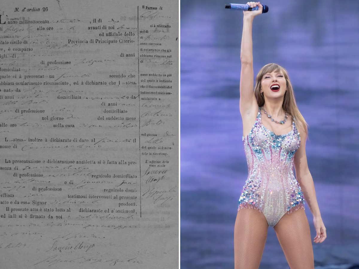 taylor swift rinvenuta prova delle sue origini italiane ecco l8217atto di nascita di un trisavolo da Ilgiornale.it taylor swift rinvenuta prova delle sue origini italiane ecco l8217atto di nascita di un trisavolo