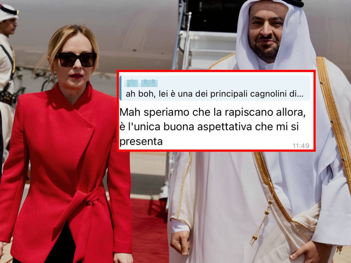 speriamo la rapiscano nelle chat antagoniste l odio e le minacce anti meloni per la missione nel golfo da Ilgiornale.it speriamo la rapiscano nelle chat antagoniste l odio e le minacce anti meloni per la missione nel golfo