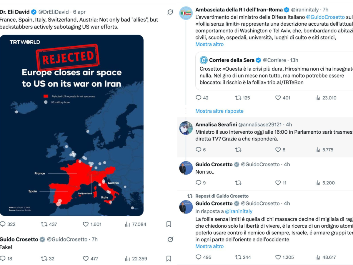 crosetto cambia pelle sui social cos236 il ministro ora d224 la caccia alle fake news una per una da Ilgiornale.it crosetto cambia pelle sui social cos236 il ministro ora d224 la caccia alle fake news una per una