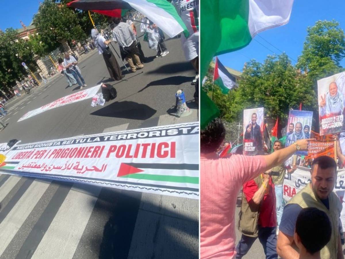 a milano la sinistra divisa gli antagonisti occupano un ala del corteo in prima fila cartelli pro hannoun frase choc contro fiano siete solo saponette mancate da Ilgiornale.it a milano la sinistra divisa gli antagonisti occupano un ala del corteo in prima fila cartelli pro hannoun frase choc contro fiano siete solo saponette mancate