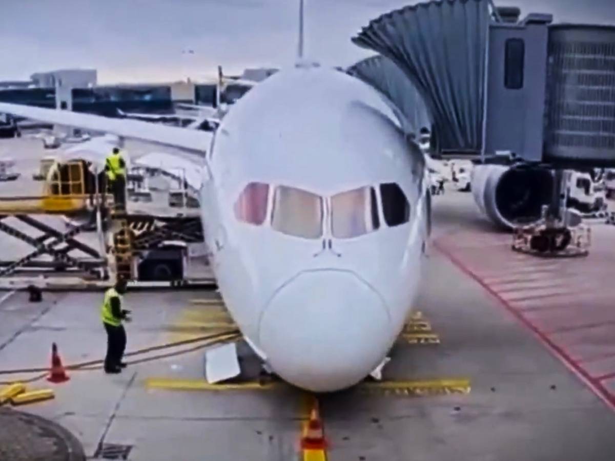 paura a francoforte cede il carrello del boeing 787 e l aereo collassa sulla pista da Ilgiornale.it paura a francoforte cede il carrello del boeing 787 e l aereo collassa sulla pista