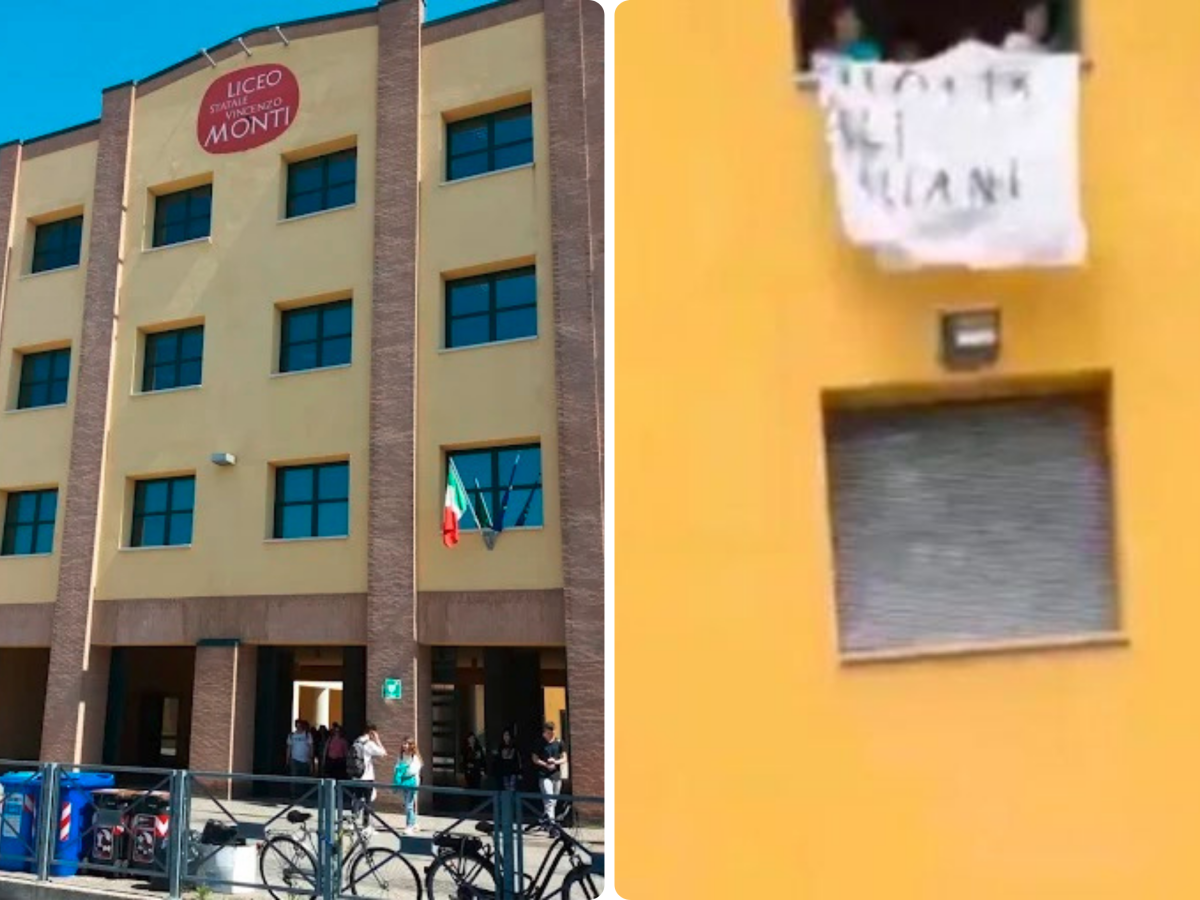 cesena espongono striscione con scritto italia agli italiani e due studenti vengono puniti da Ilgiornale.it cesena espongono striscione con scritto italia agli italiani e due studenti vengono puniti
