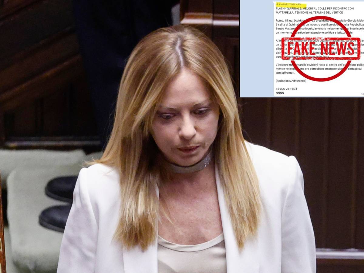 falso lancio di adnkronos annuncia meloni al quirinale fatto grave denunciamo da Ilgiornale.it falso lancio di adnkronos annuncia meloni al quirinale fatto grave denunciamo