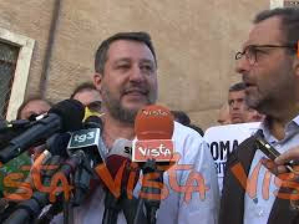 VIDEO: Salvini: “La Lega Non Minaccia Governo E Non Manda Letterine Di ...