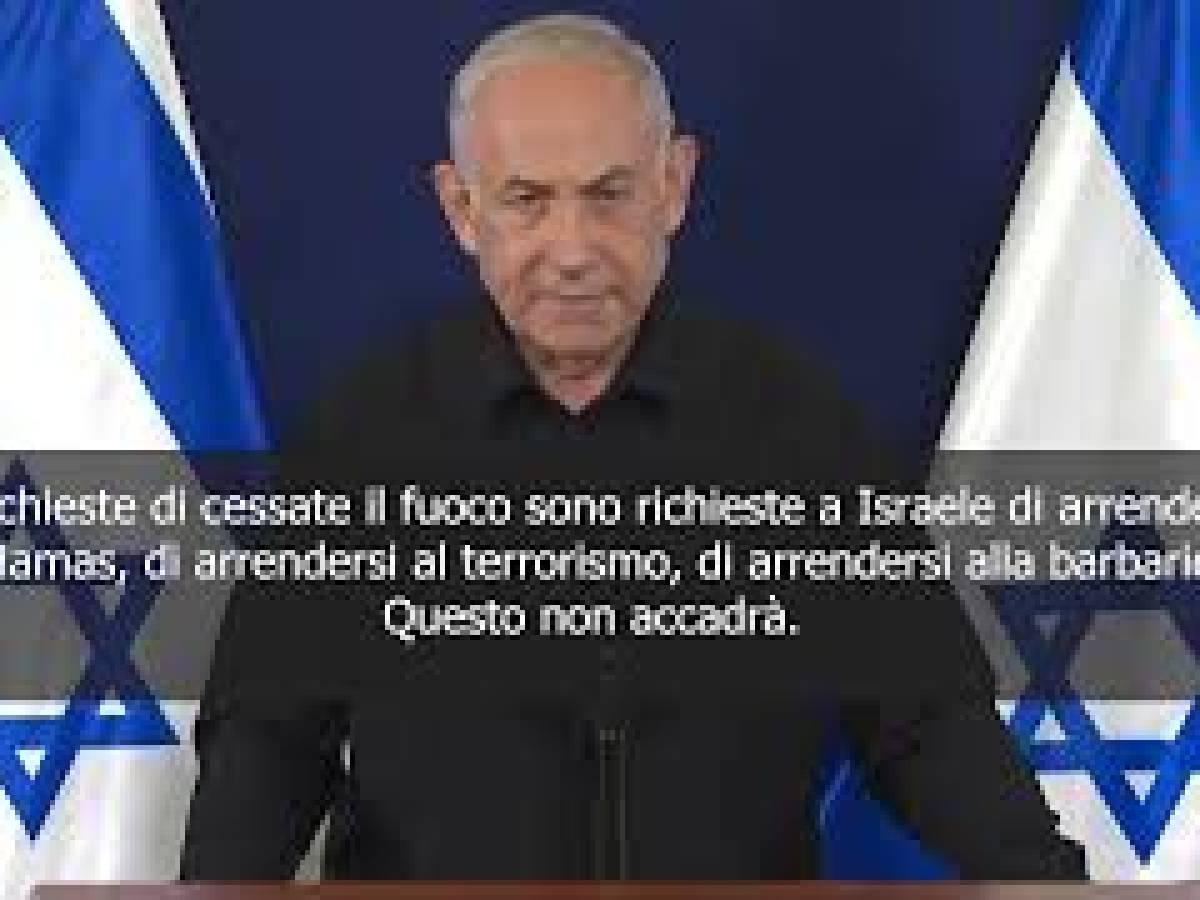 VIDEO: Netanyahu: E' Il Tempo Della Guerra, Chiedere Cessate Il Fuoco ...