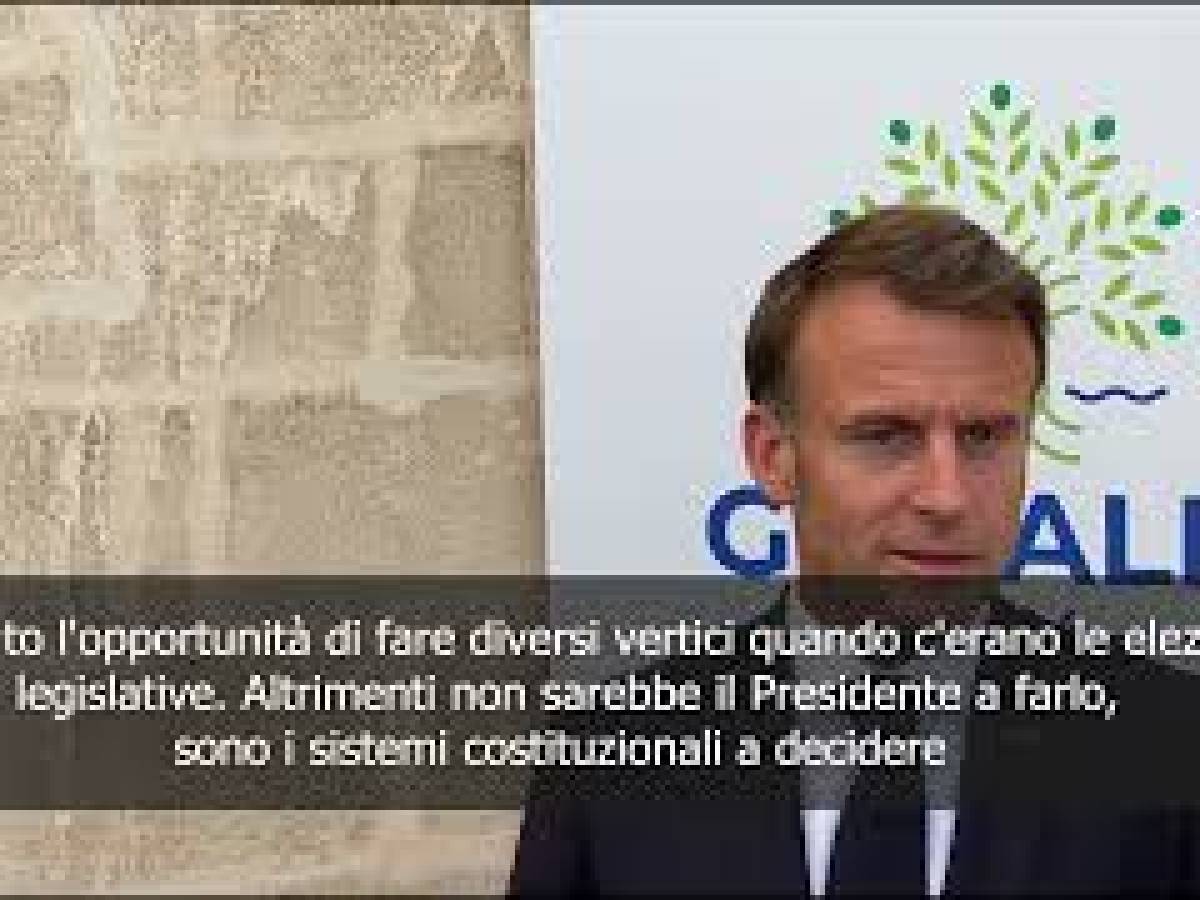 VIDEO: Macron: "Presidente Della Repubblica Francese Non Cambierà Fino ...