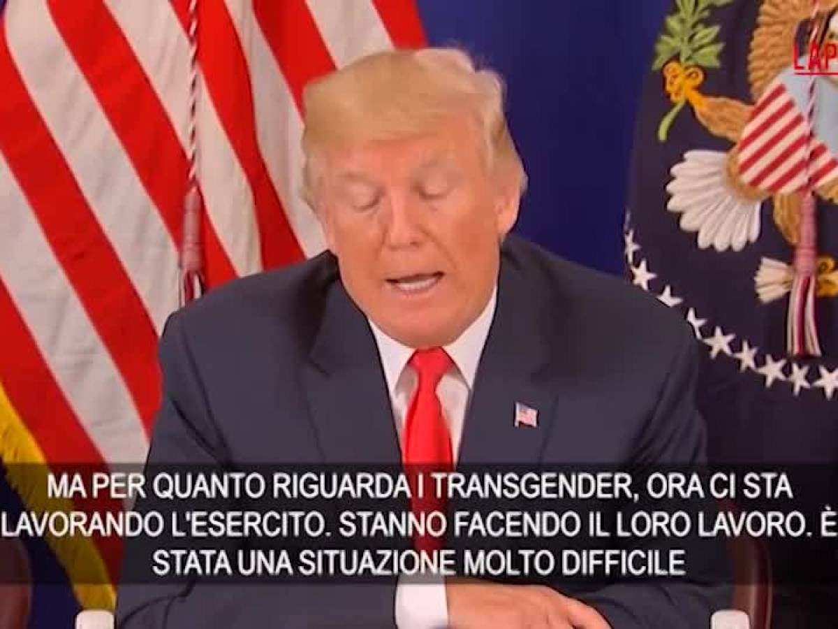 Trump: Divieto ai Soldati Transgender, una Questione di Stile di Vita Onorevole