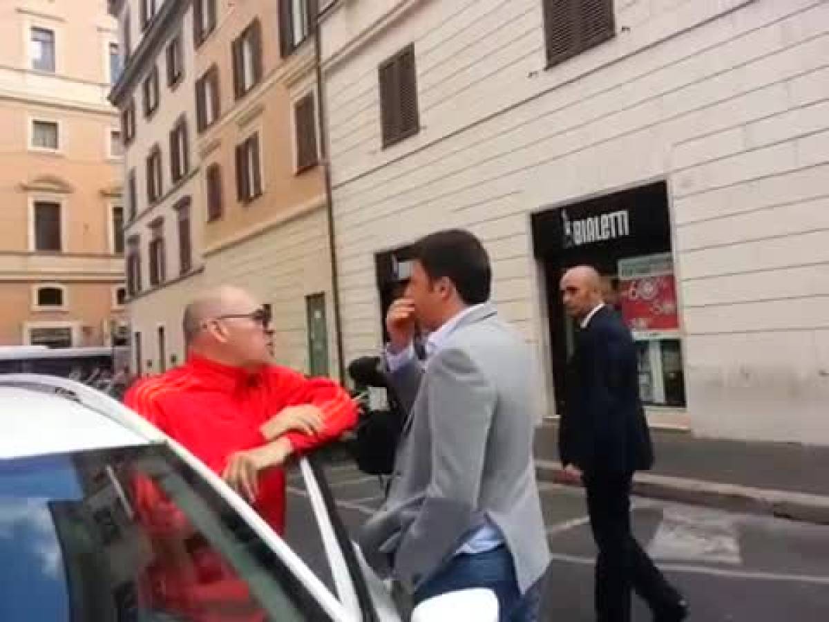 VIDEO Il tassista a Renzi VIDEO Il tassista a Renzi
