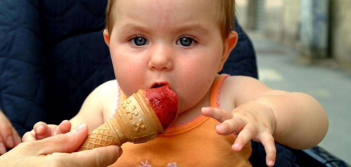 Il bello di un cono gelato invece della pastasciutta