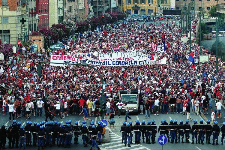 La rabbia rossoblù fa fermare tutta Genova