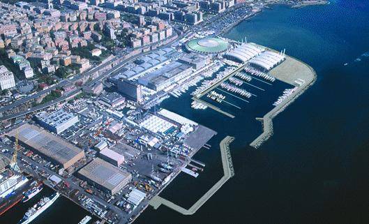 Una darsena per mega yacht in Fiera