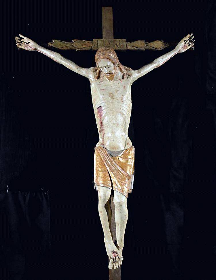 Il Cristo nero del Parasio torna bianco