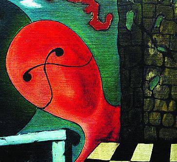 Omaggio a De Chirico in piazzetta