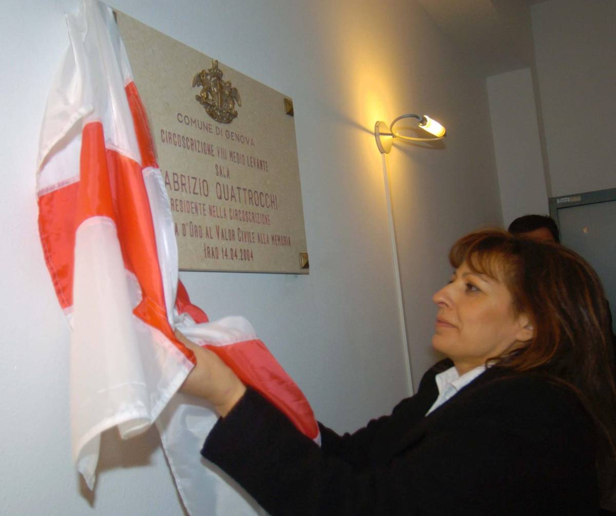 Un pezzetto di Genova rende onore a Quattrocchi