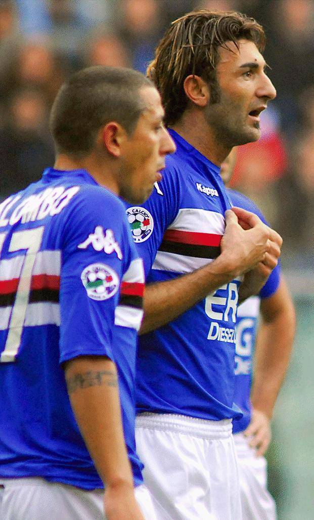 Sampdoria, il  centrocampo perde Palombo e Delvecchio