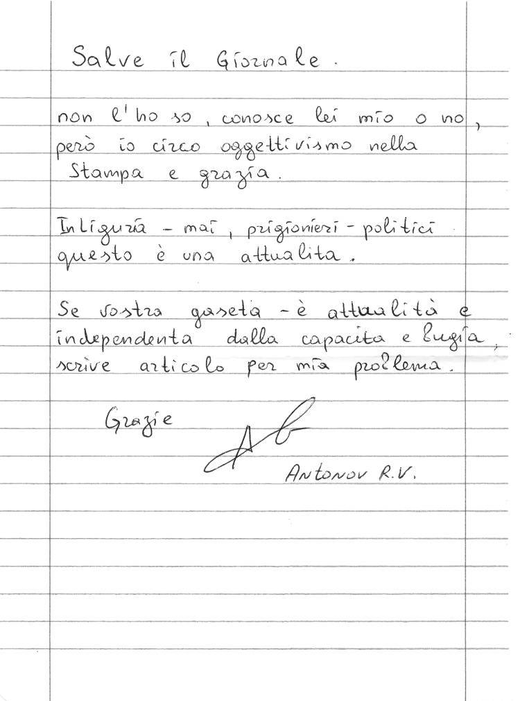 «Io, prigioniero politico della giustizia»