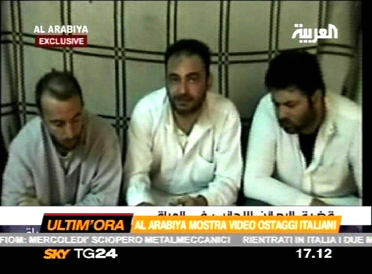 Iraq, il video della liberazione  
di Agliana, Cupertino e Stefio