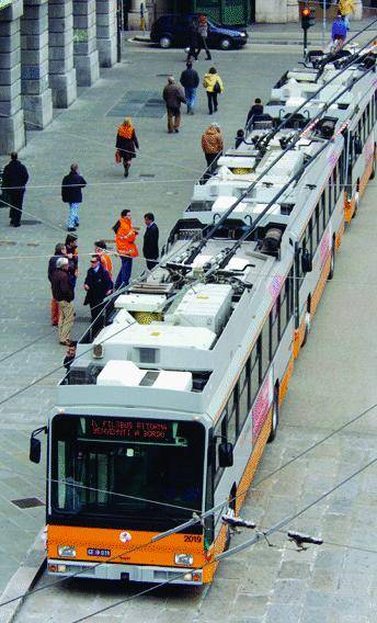 Oggi i filobus sono gratis per tutti