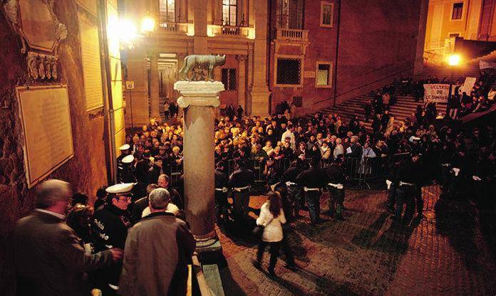 Casal Lumbroso i residenti protestano in Campidoglio