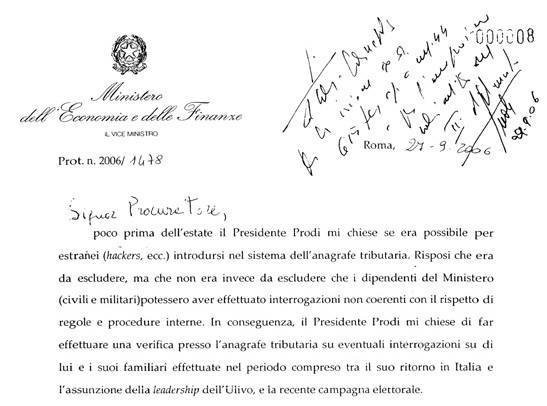 Quando il viceministro gridava al complotto