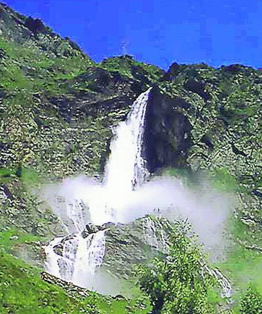 L’incantesimo delle cascate sul fiume Serio