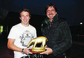 Tapiro d’oro a Alex «Mi porta bene giocherò sempre»