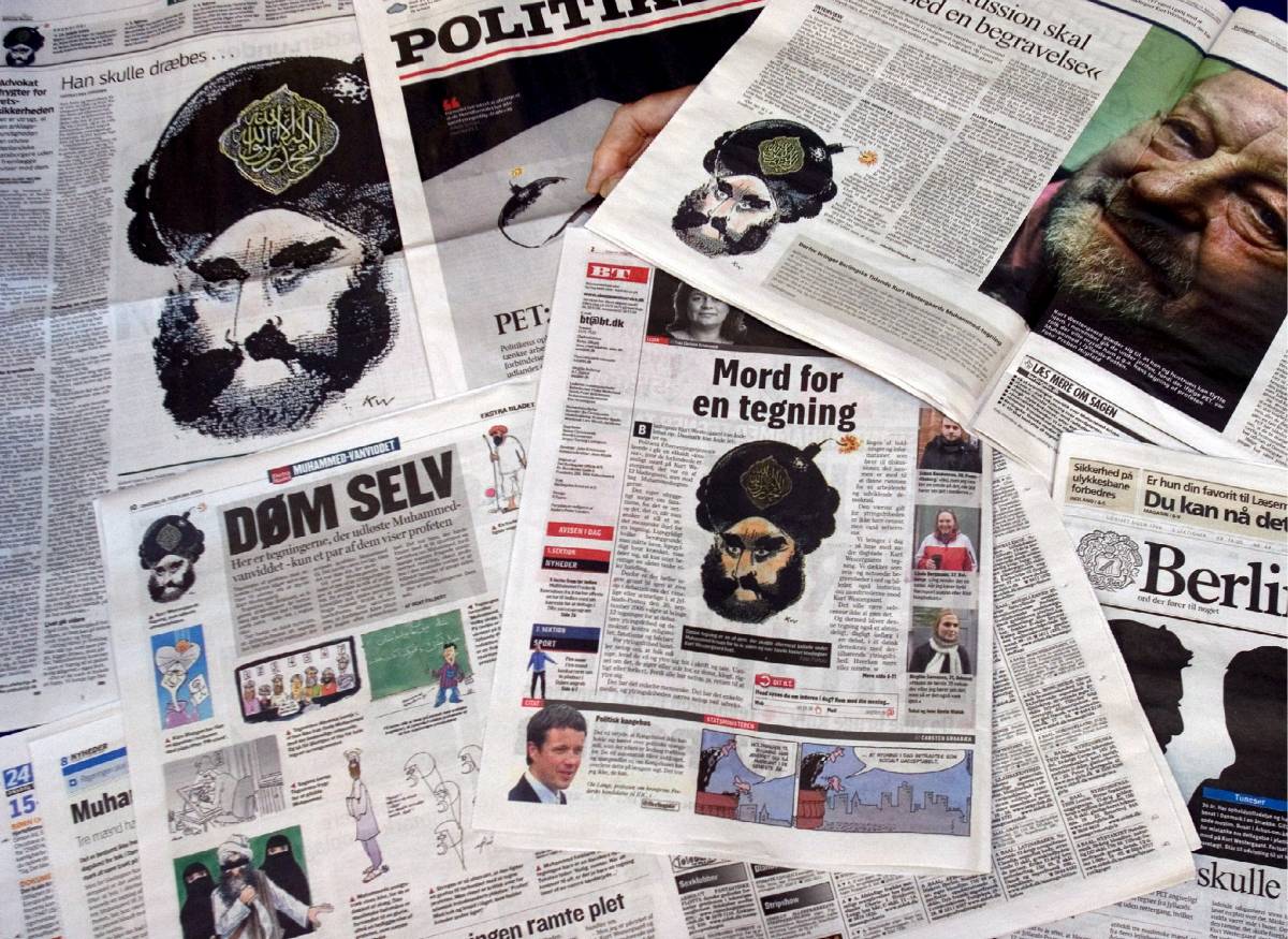 Danimarca, 11 giornali ripubblicano 
le caricature "blasfeme" di Maometto