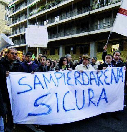 Duello rusticano nel centro di Sampierdarena