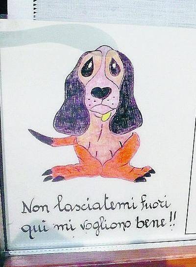 Alla Trattoria del Gallo i cani sono i benvenuti a tavola
